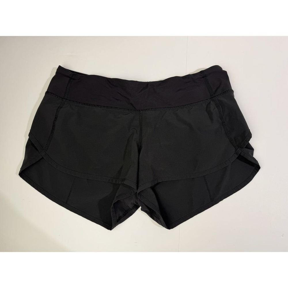 Lululemon Speed Up Low-Rise Lined Running Shorts Black Size 6